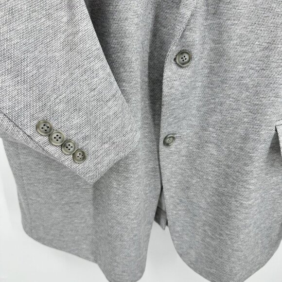 STAFFORD jacket blazer sport coat unlined unstructured classic fit gray 48L - Picture 5 of 10